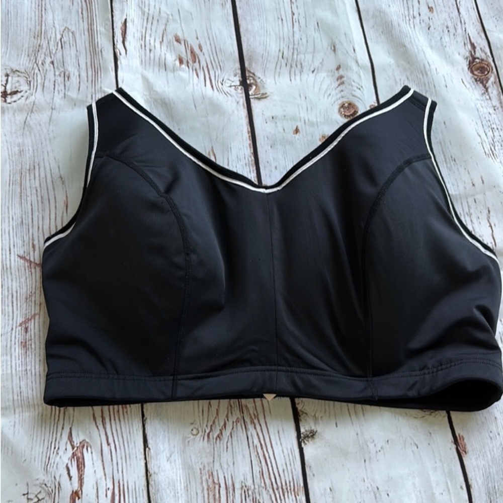 Cacique Black and White Sports Bra